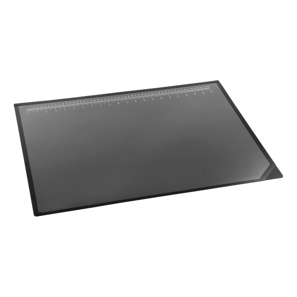 Realspace Tab Lift-Top Desk Pad, 19in x 24in, Black/Clear