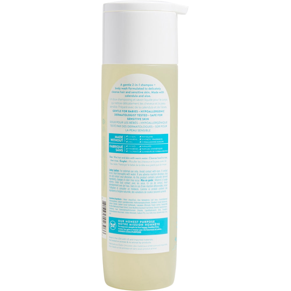 The Honest Company Baby Shampoo & Body Wash, Fragrance Free, 10 Oz