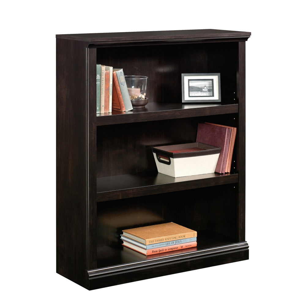 Sauder Select 44inH 3-Shelf Bookcase, Estate Black