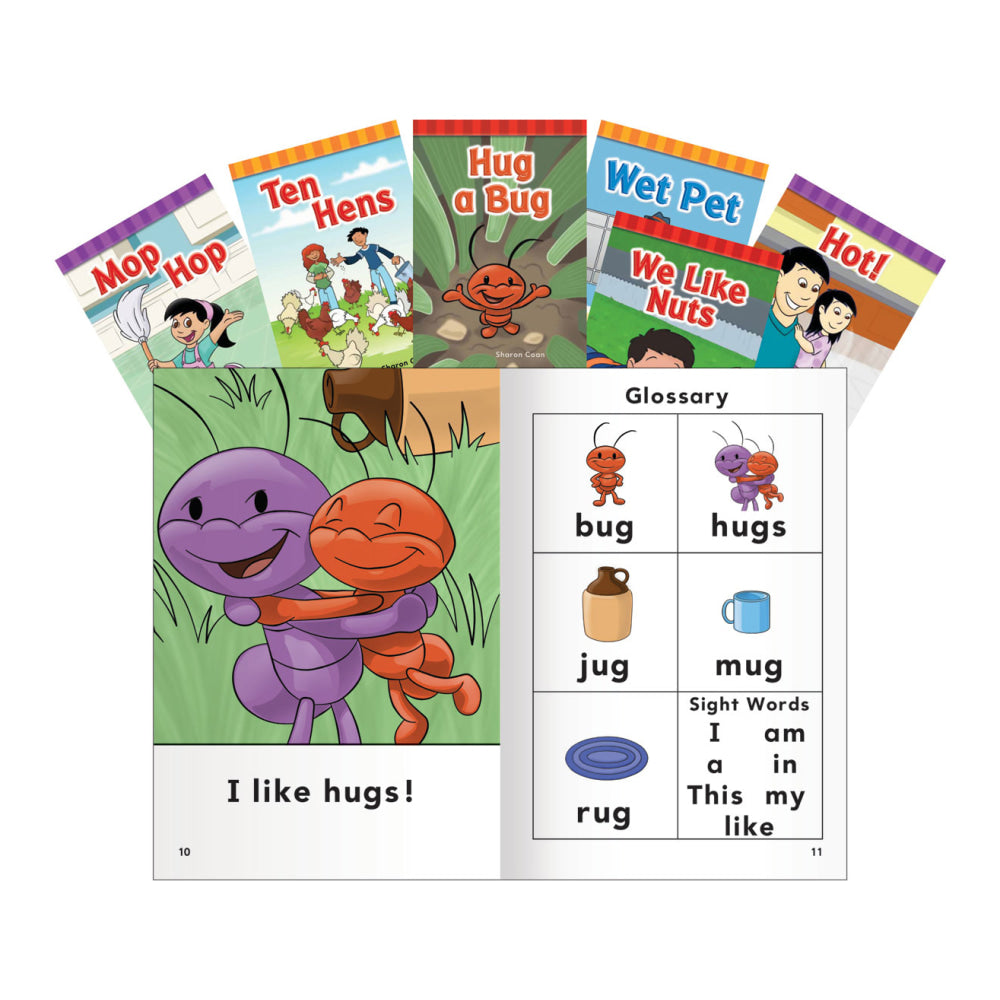 Teacher Created Materials Short E, O, U Rimes Book Set, Pre-K - Grade 1