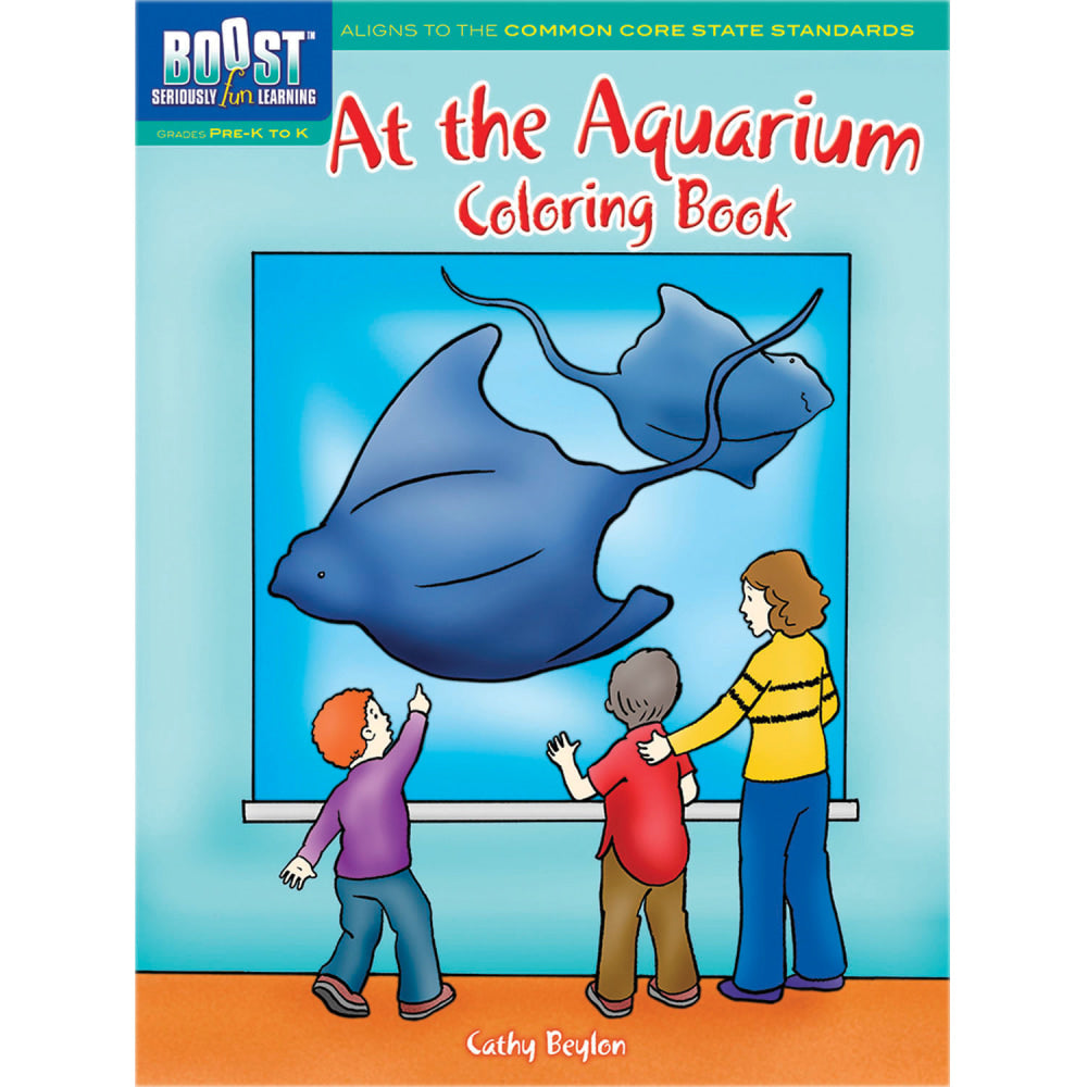 Dover Publications BOOST Coloring Books, At the Aquarium, Pack Of 6 Books