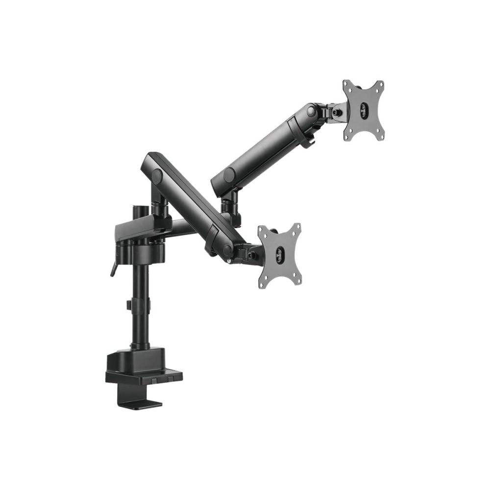 V7 DMPRO2DTA-3N Desk Mount for Monitor - Matte Black - 2 Display(s) Supported - 32in Screen Support - 35.27 lb Load Capacity - 75 x 75, 100 x 100