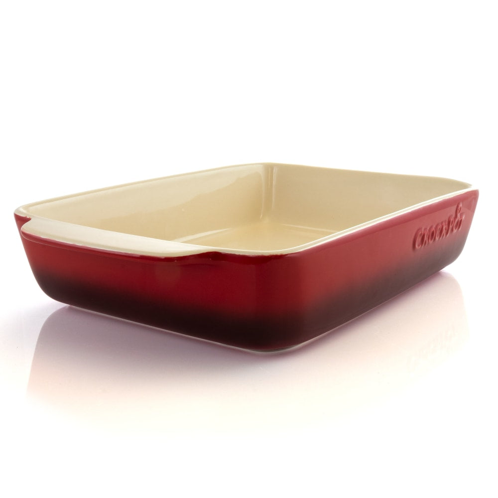 Crock-Pot Artisan 5.6-Quart Stoneware Pan, Red