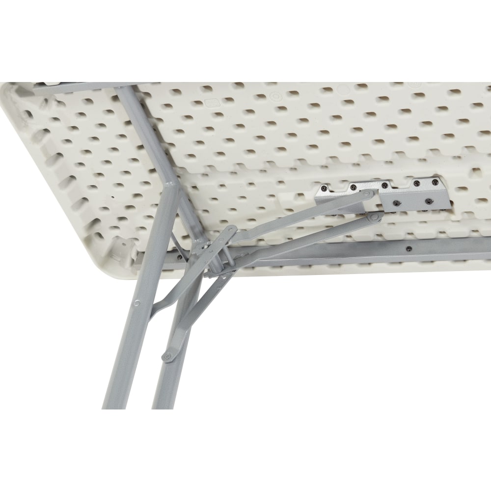 National Public Seating BT Series Folding Table, 29-1/2inH x 18inW x 96inD, Gray/Speckled Gray