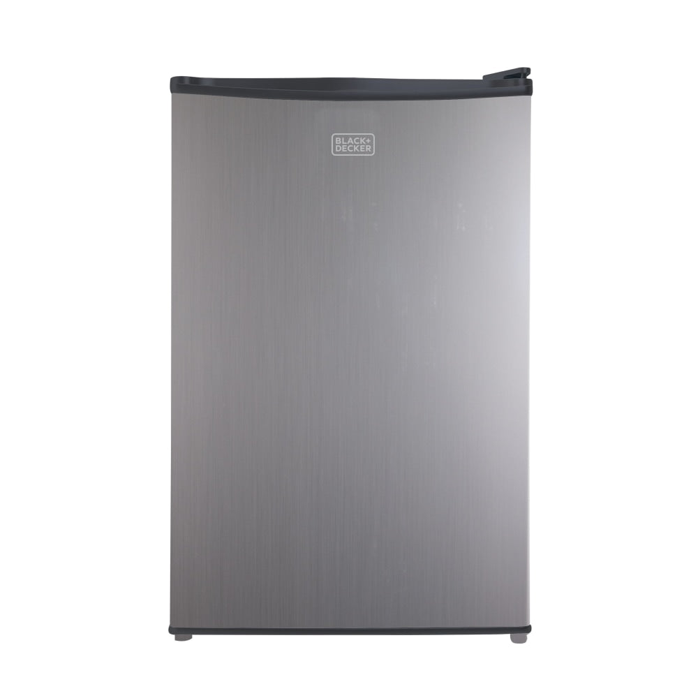 Black+Decker 4.3 Cu. Ft. Compact Refrigerator, Silver