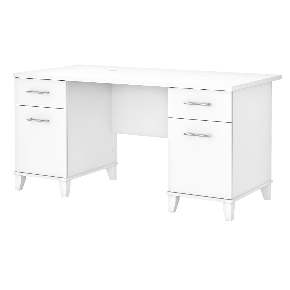 Bush Furniture Somerset 60inW Office Computer Desk, White, Standard Delivery