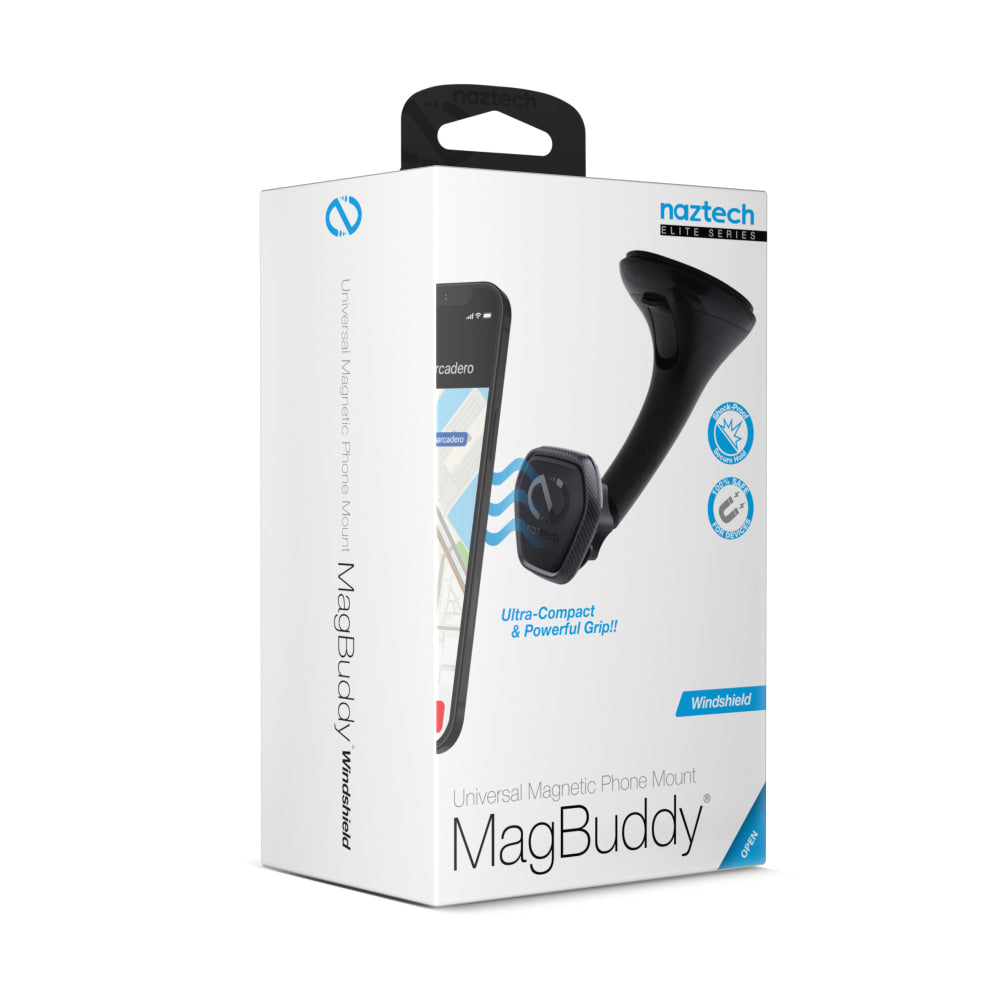 Naztech MagBuddy Elite Windshield Mount, Black