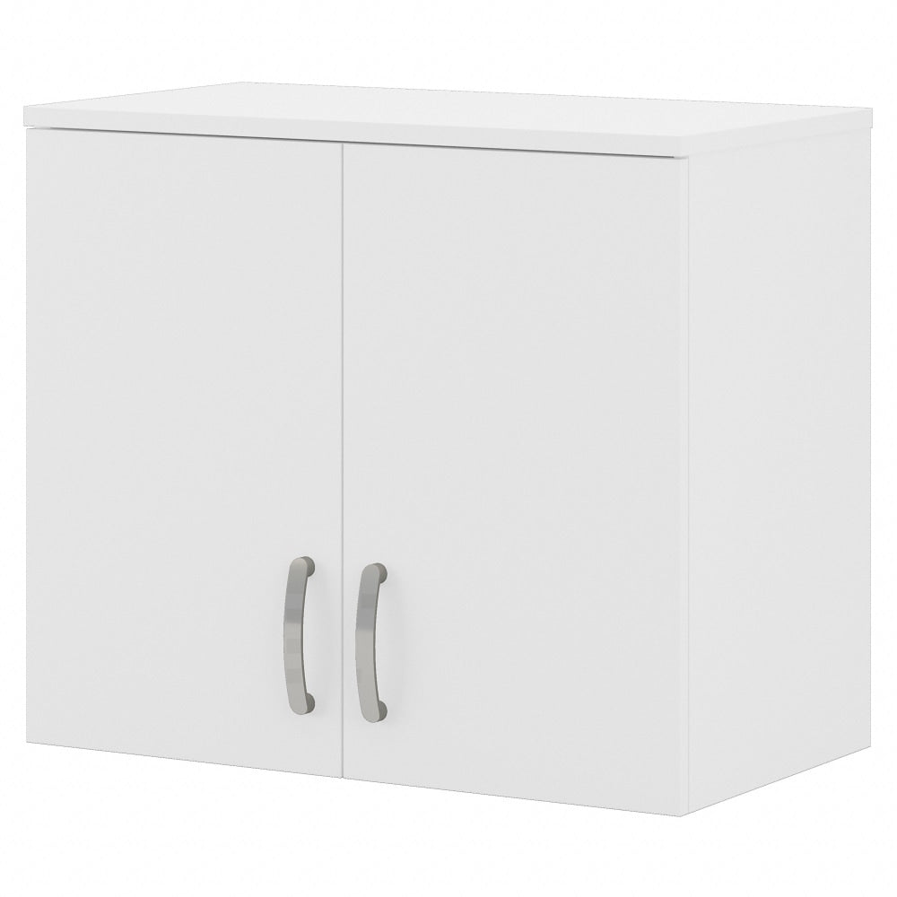 Bush Business Furniture Universal Wall Cabinet With Doors And Shelves, White, Standard Delivery