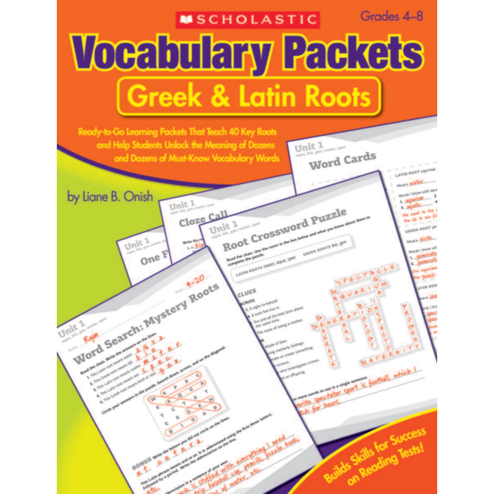 Scholastic Vocabulary Packets