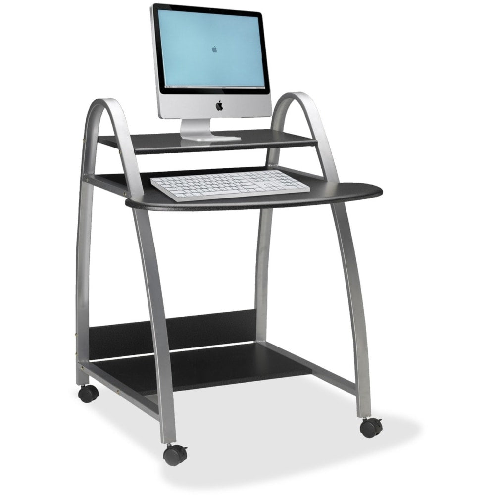 Mayline Arch 29inW Computer Desk Cart, Anthracite