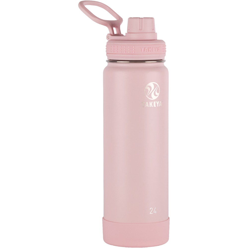 Takeya Actives Spout Reusable Water Bottle, 24 Oz, Blush