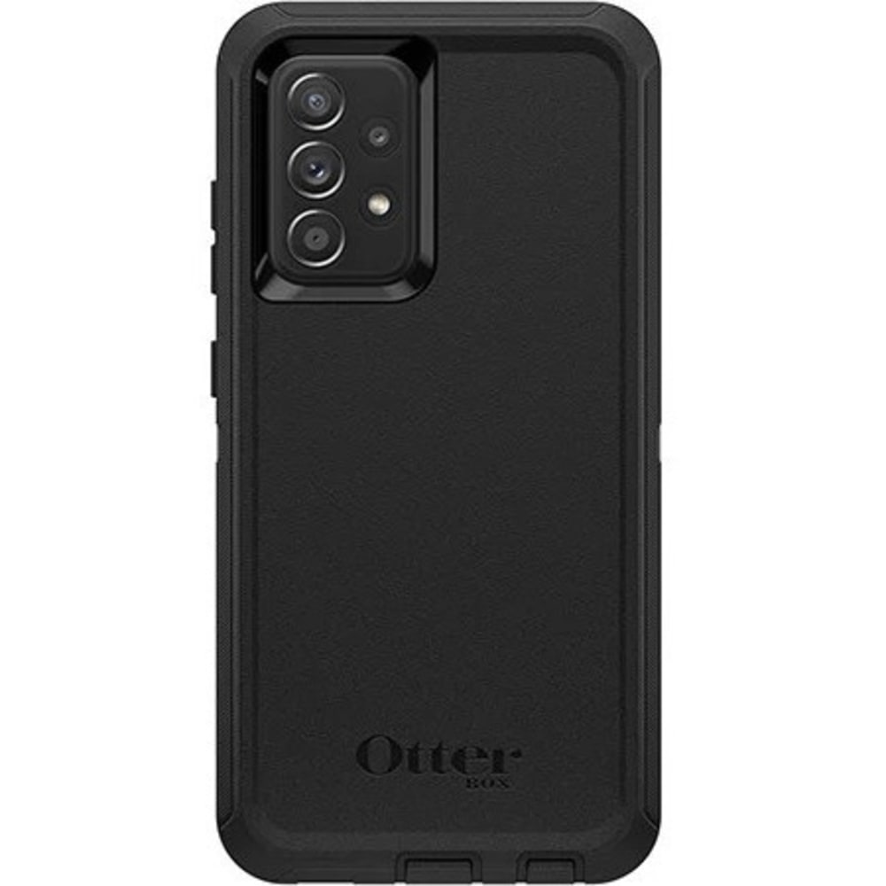 OtterBox Defender Rugged Carrying Case (Holster) Samsung Galaxy A52 5G Smartphone - Black - Dirt Resistant, Bump Resistant, Scrape Resistant, Dirt Resistant Port, Dust Resistant Port, Lint Resistant Port, Drop Resistant - Plastic Body - Belt Clip