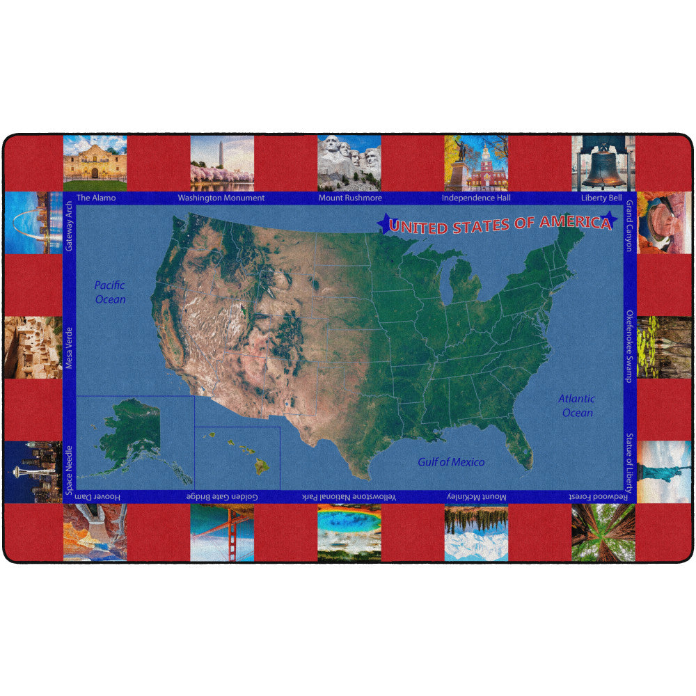 Flagship Carpets American Landmarks Area Rug, 7ft6inH x 12ftW