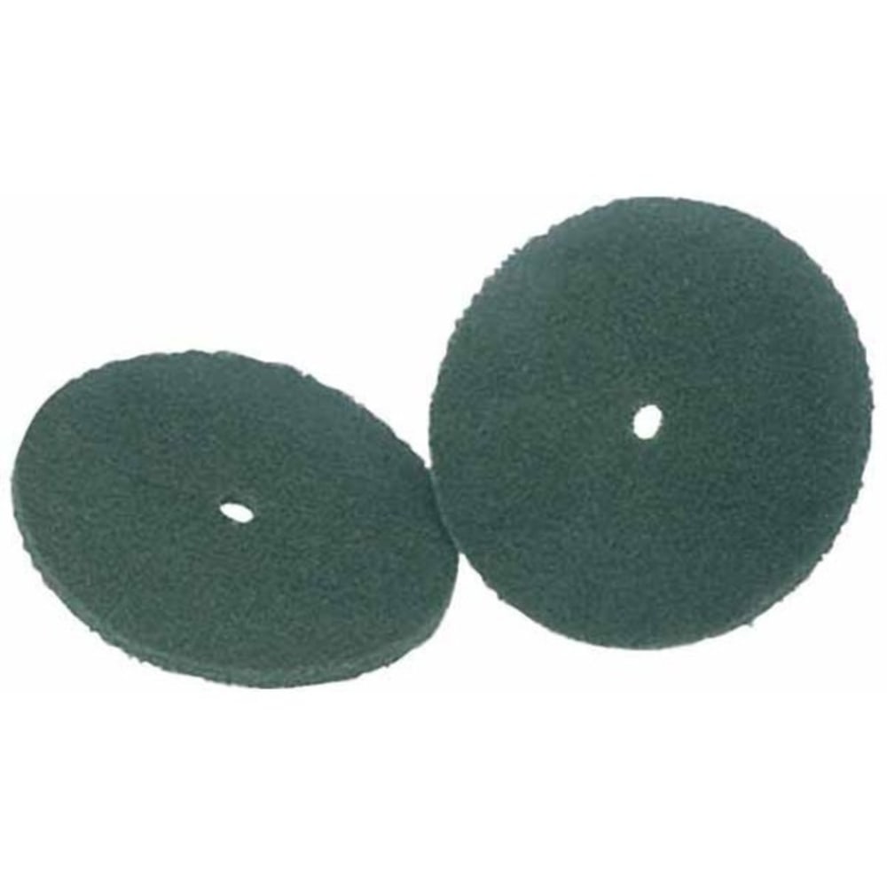 Koblenz 6ft" Green Scrubbing Pads - 6in Diameter - 2/Set x 6in Diameter - Nylon Fiber - Green