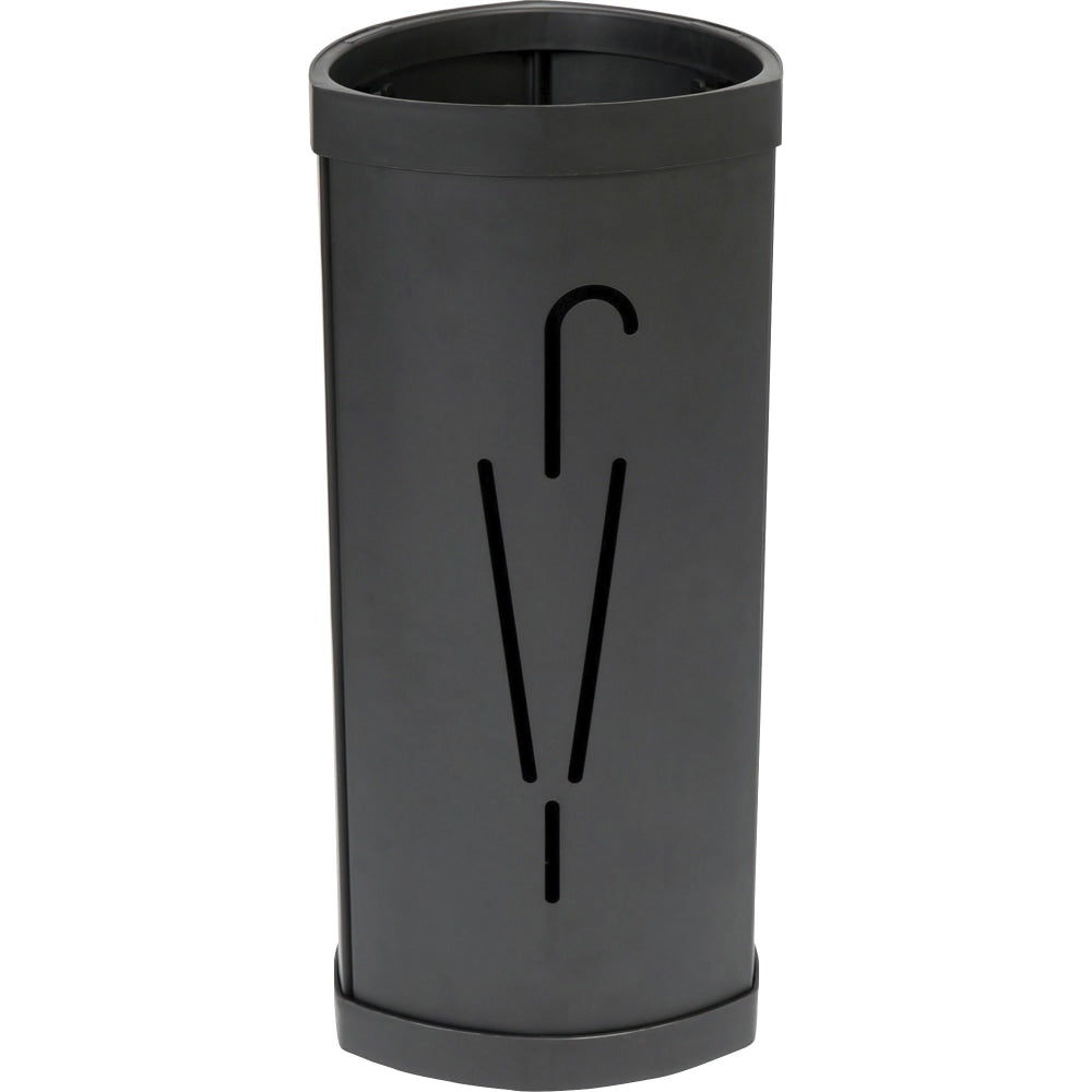 Alba Large Triangular Umbrella Stand - 25.4in x 6.1in x 13in x - Steel, ABS Plastic - 1 Each - Black