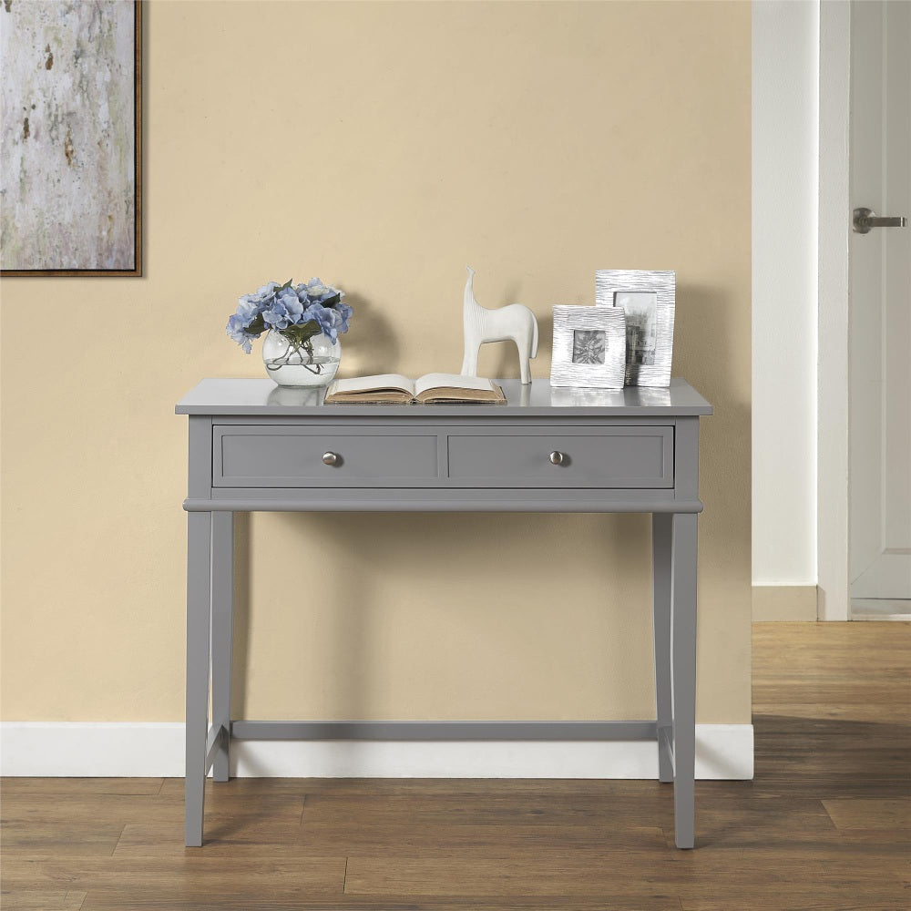 Ameriwood Home Franklin 36inW Writing Desk, Gray