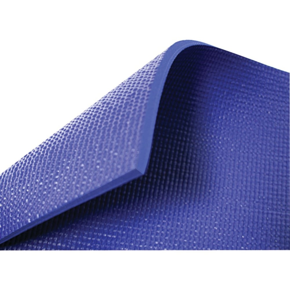 GoFit Double-Thick Yoga Mat, 0.3inH x 24inW x 68inDm Sapphire Blue