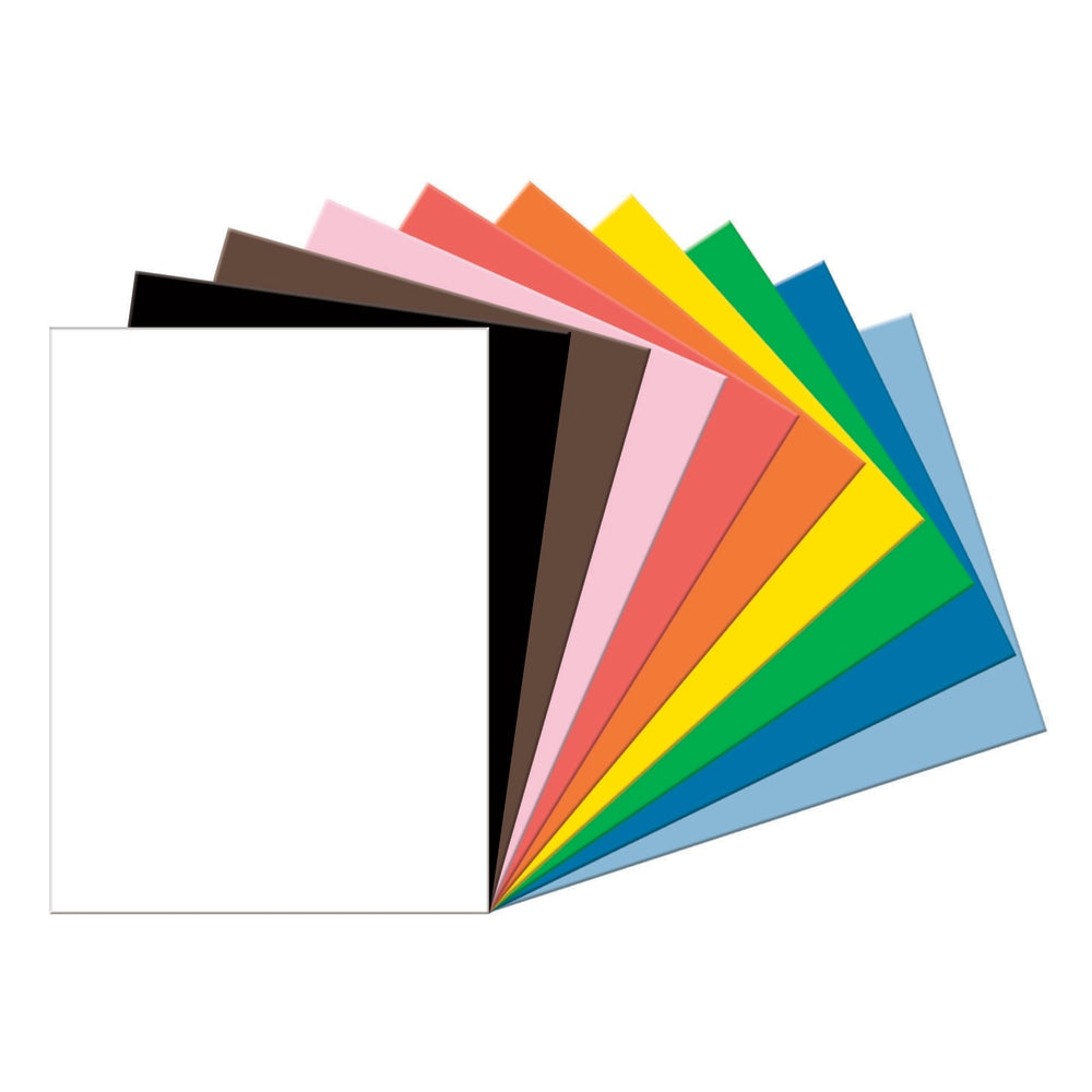 Tru-Ray Construction Paper, 50% Recycled, Assorted Colors, 18in x 24in, Pack Of 50