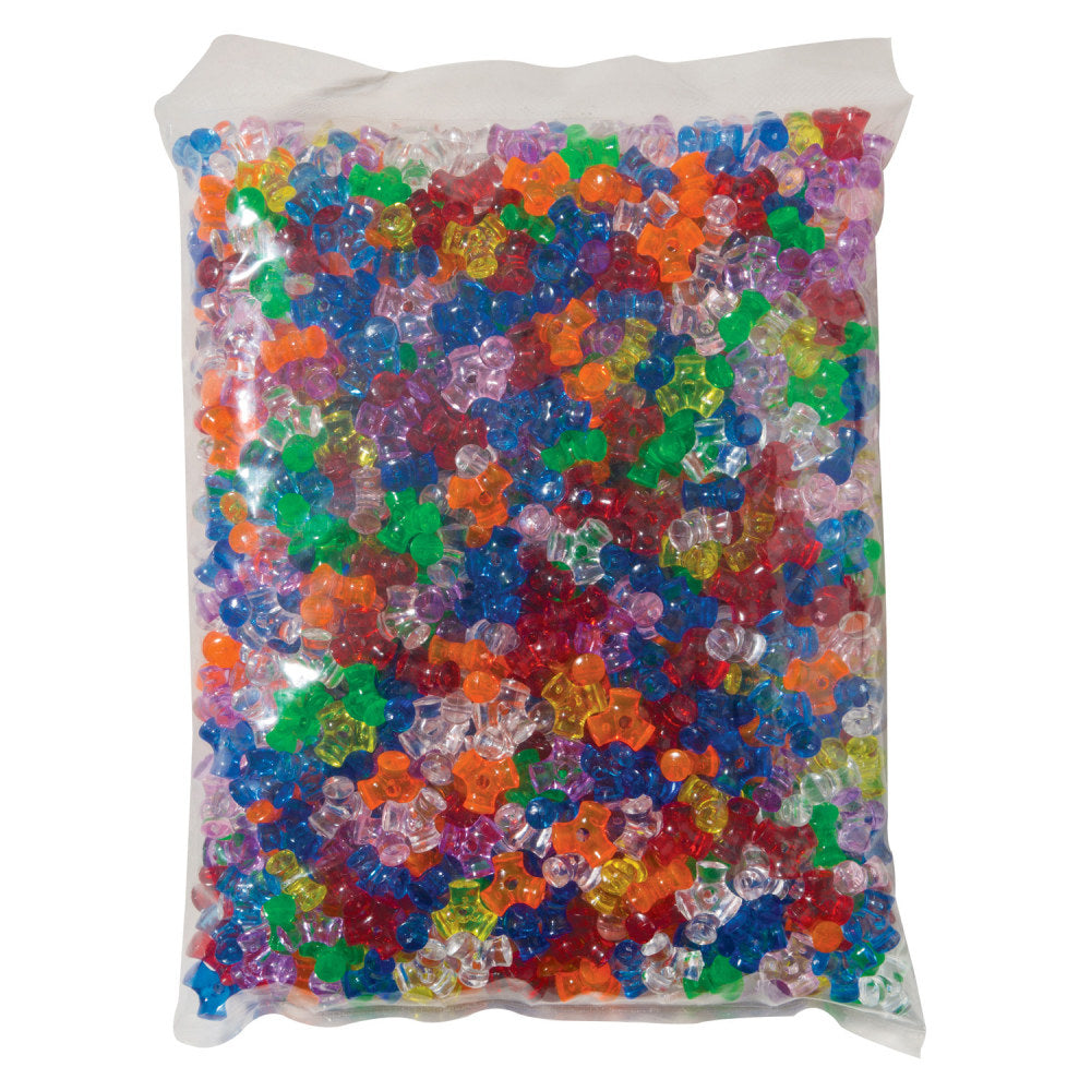 Creativity Street Tri-Beads, 3/8in, Assorted Colors, 1,000 Pieces Per Pack, Set Of 3 Packs