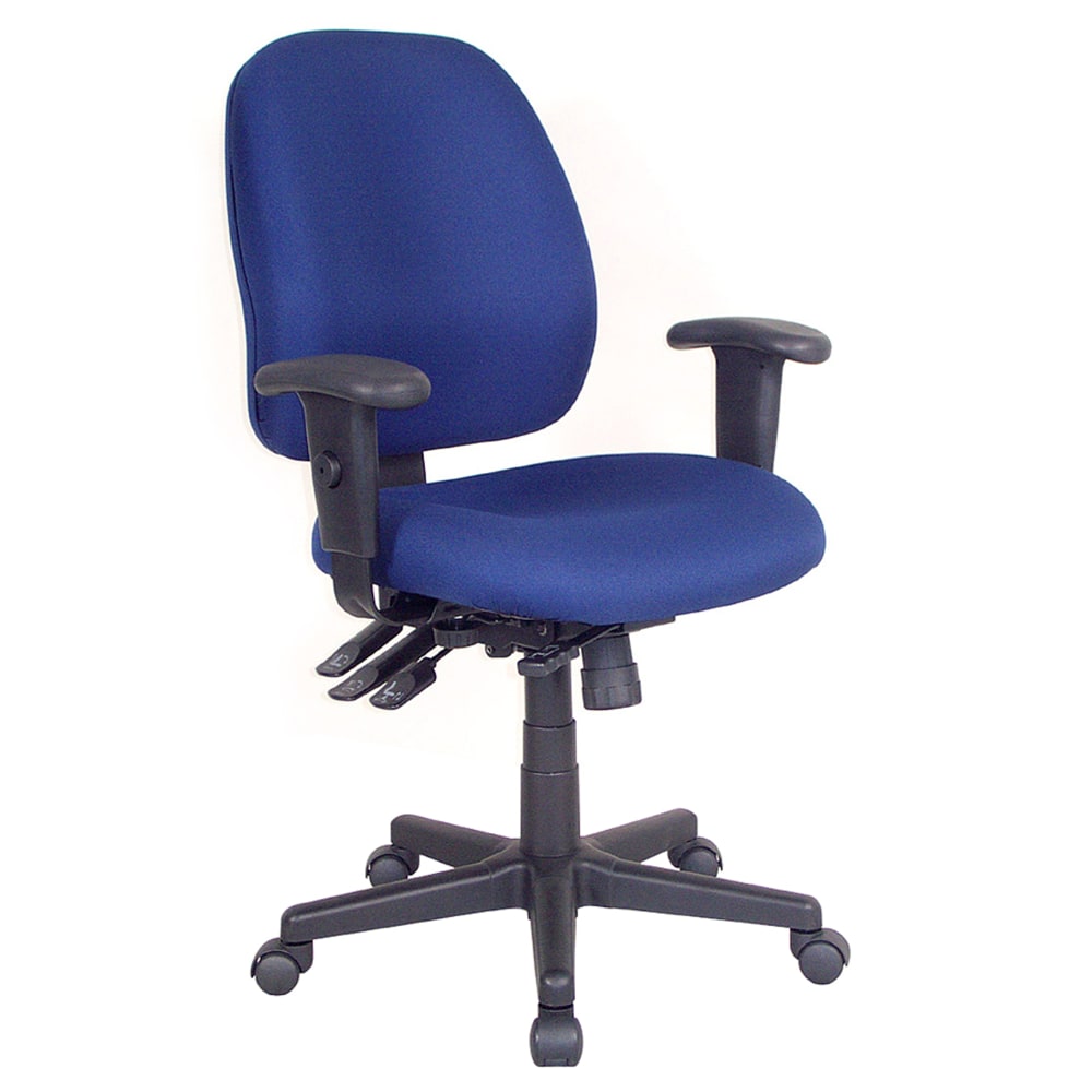 Raynor 4 x 4 Fabric Task Chair, Navy/Black