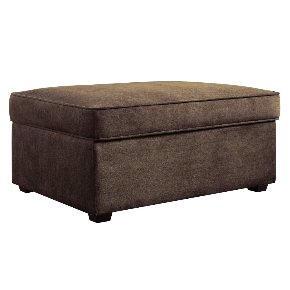 Serta Olin Storage Ottoman, Wild Fawn/Black