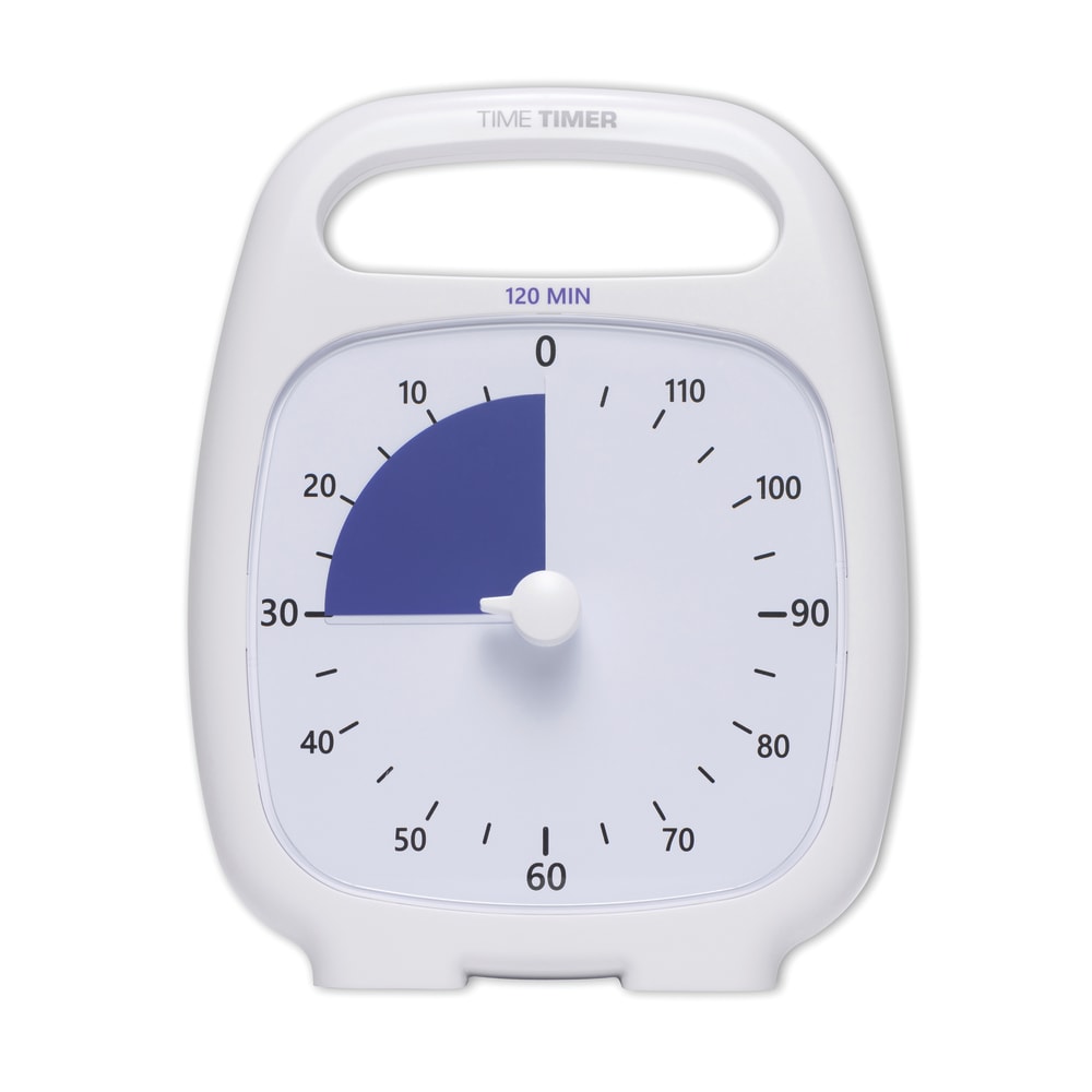 Time Timer 120 Minute Timer, White