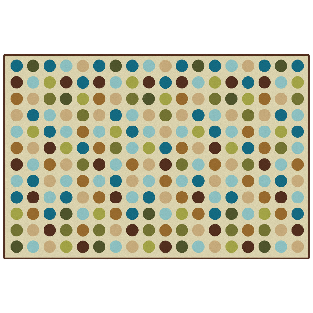 Carpets for Kids KID$Value PLUS Microdots Decorative Rug, 6ft x 9ft , Tan