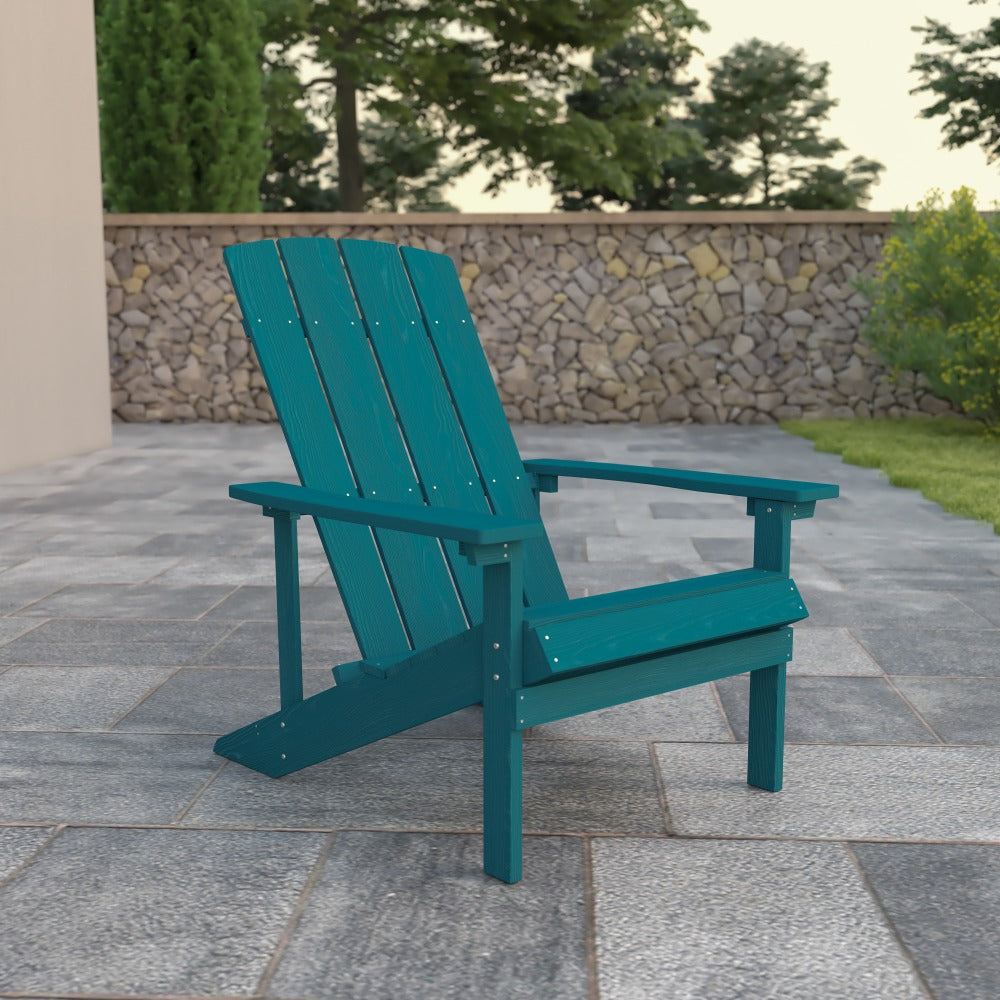 Flash Furniture Charlestown All-Weather Adirondack Chair, Sea Foam