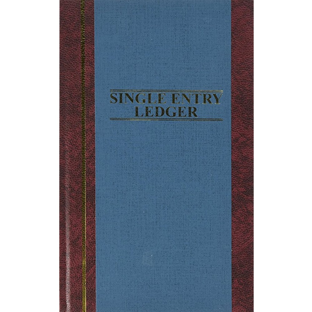 Wilson Jones S300 Single Entry Ledger Account Journal - 150 Sheet(s) - 7 1/4in x 11 3/4in Sheet Size - Blue - White Sheet(s) - Blue Cover - 1 Each