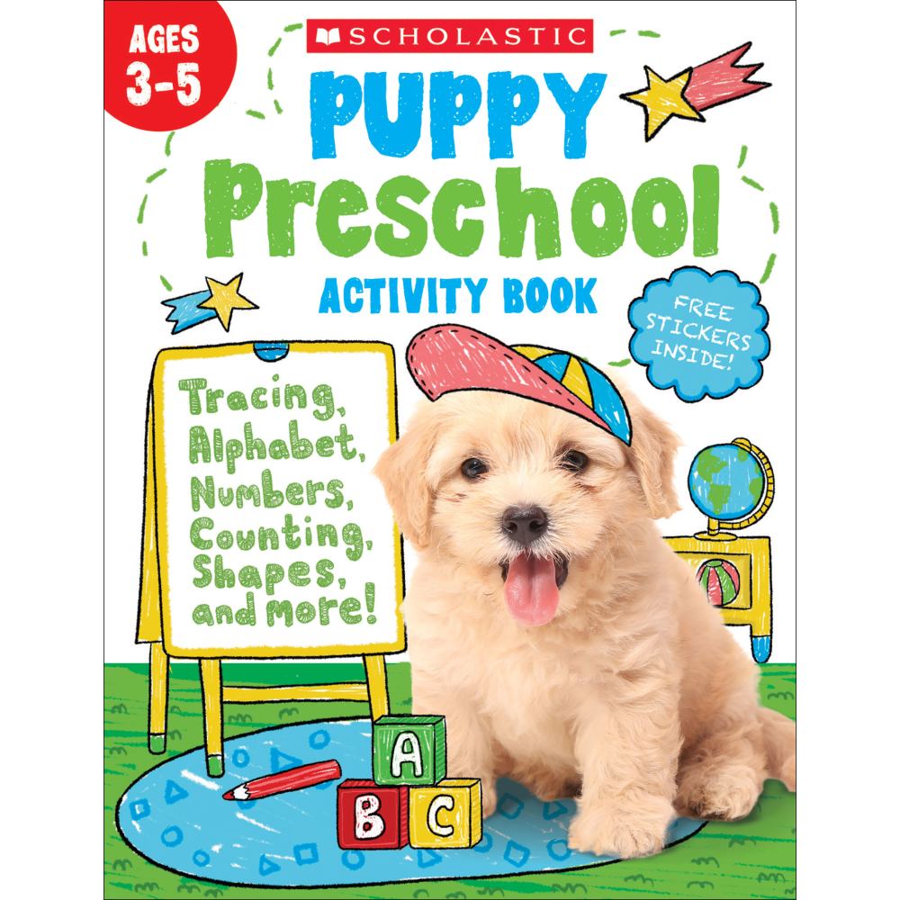 Scholastic Puppy Preschool Activity Book, Pre-K