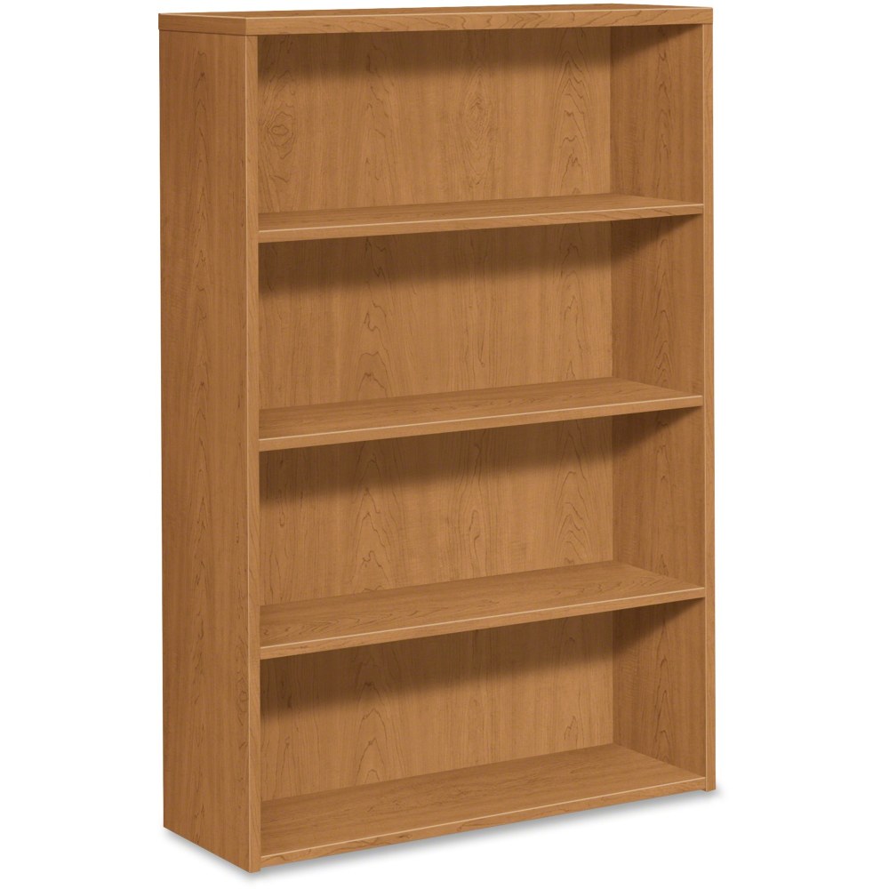 HON 10500 58inH 4-Shelf Bookcase, Harvest