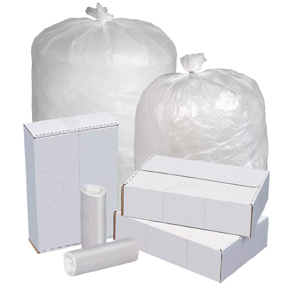 Highmark Linear Low Density Can Liners, 1.5-mil, 40 - 45 Gallons, 40in x 46in, Clear, Box Of 125