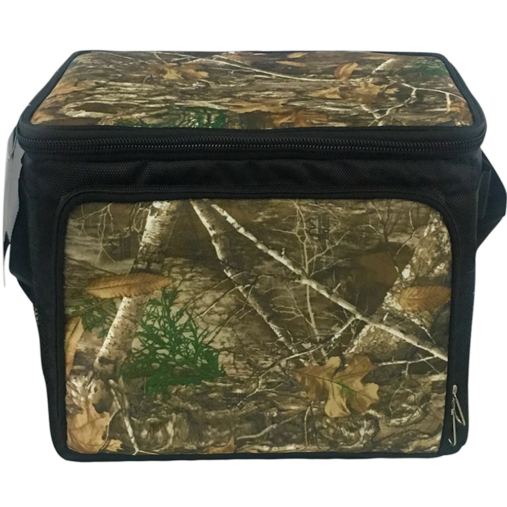 Brentwood Kool Zone 30-Can Insulated Cooler Bag With Hard Liner, 10-1/2inH x 15-3/4inW x 12-1/4inD, Realtree Edge Camo