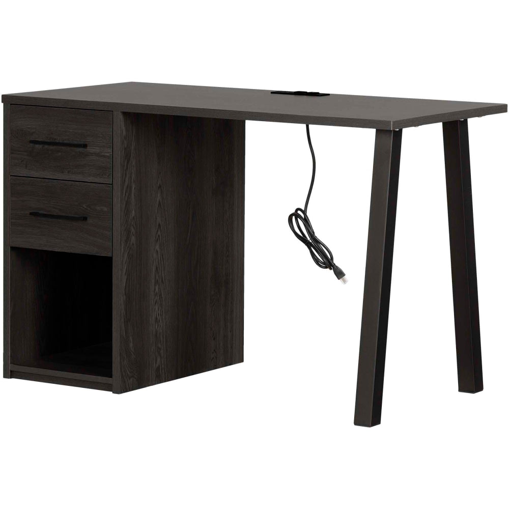 South Shore Zolten 48inW Computer Desk, Gray Oak