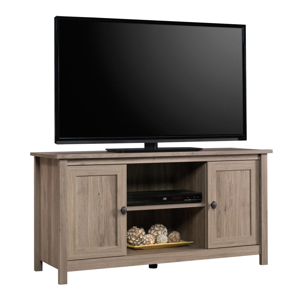 Sauder County Line TV Stand For 47in TVs, 23-7/8inH x 47-3/8inW x 17inD, Salt Oak