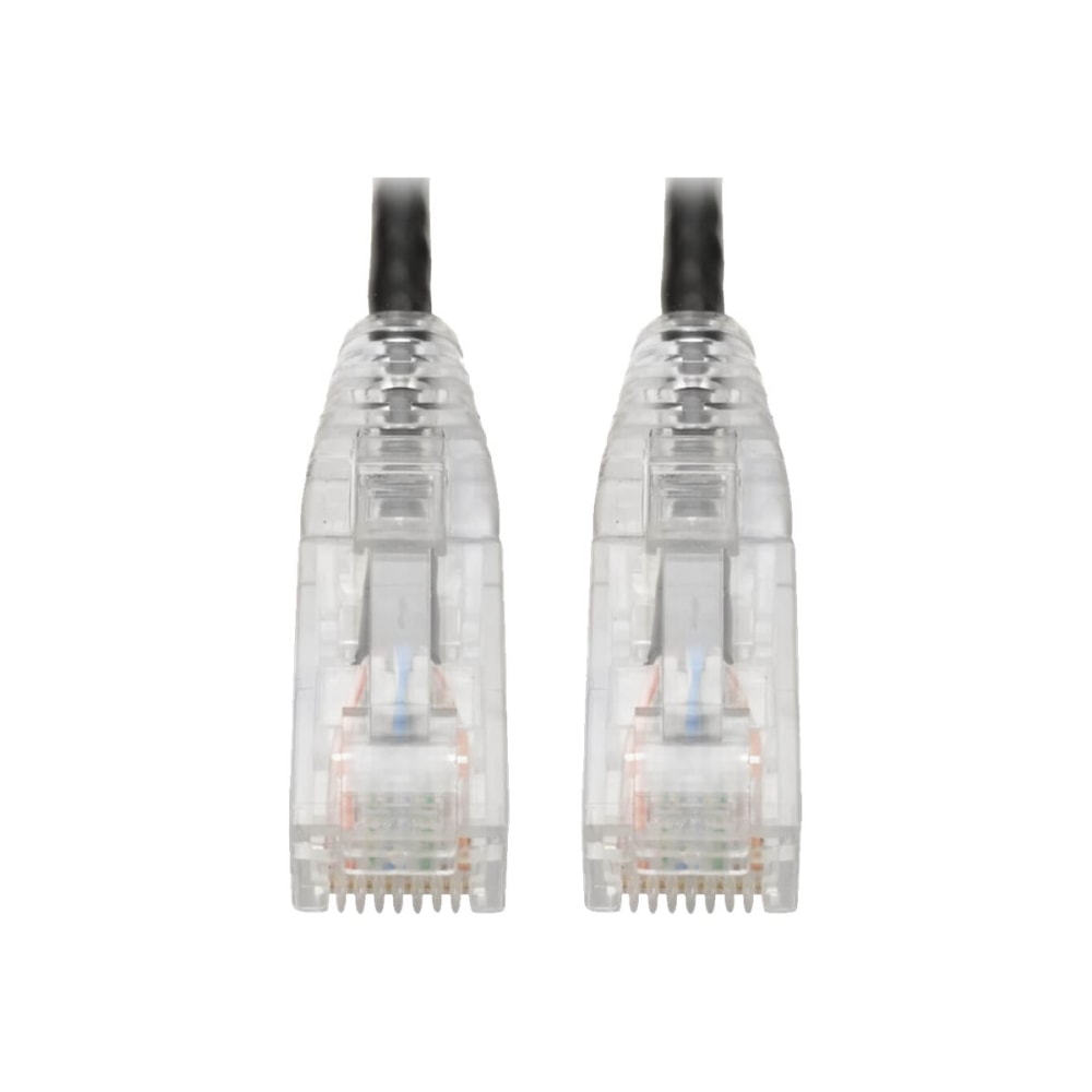 Tripp Lite Cat6 UTP Patch Cable (RJ45) - M/M, Gigabit, Snagless, Molded, Slim, Black, 5 ft. -First End: 1 x RJ-45 Male Network - Second End: 1 x RJ-45 Male Network - 1 Gbit/s - Patch Cable - Gold Plated Connector - 28 AWG - Black