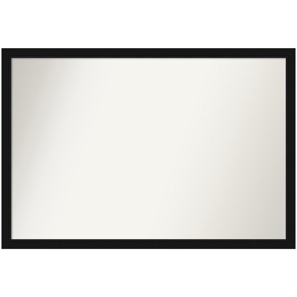 Amanti Art Narrow Non-Beveled Rectangle Framed Bathroom Wall Mirror, 26in x 38in, Avon Black