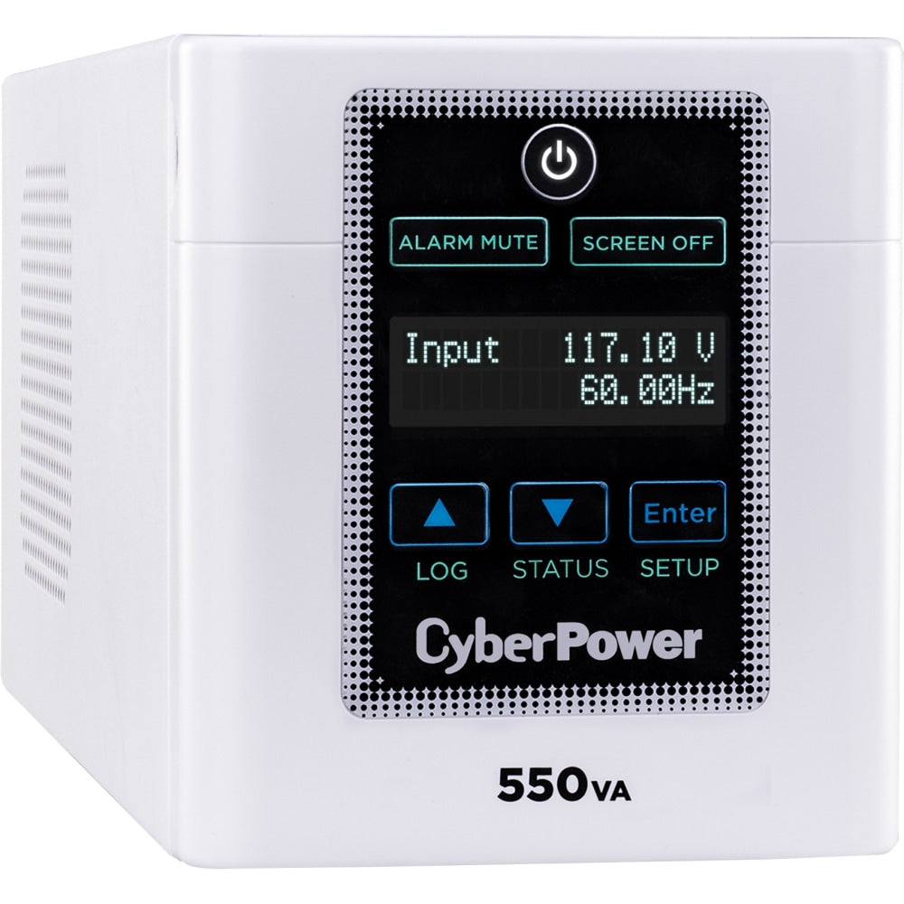 CyberPower M550L Medical UPS Systems - 550VA/440W, 120 VAC, NEMA 5-15P-HG, Mini-Tower, 4 Outlets, LCD, PowerPanel Business, $400000 CEG, 3YR Warranty