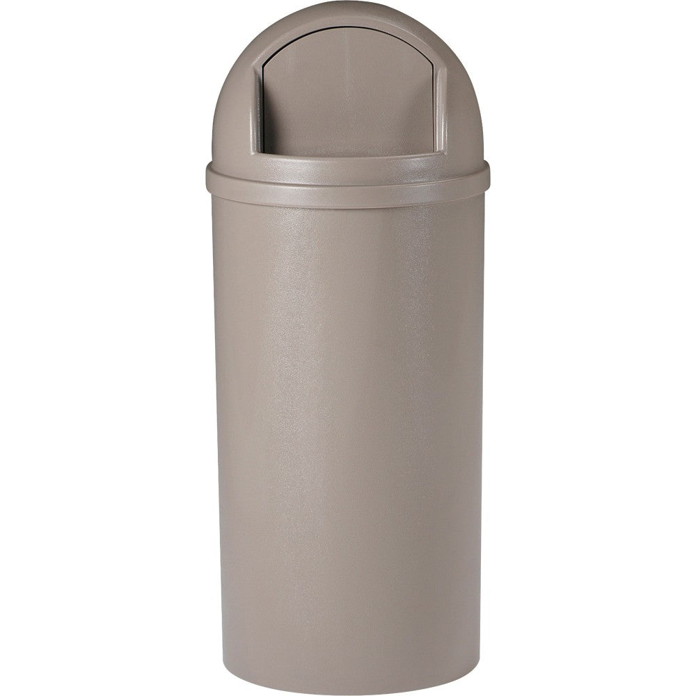 Rubbermaid Marshal Waste Receptacle, 15 Gallons, Beige