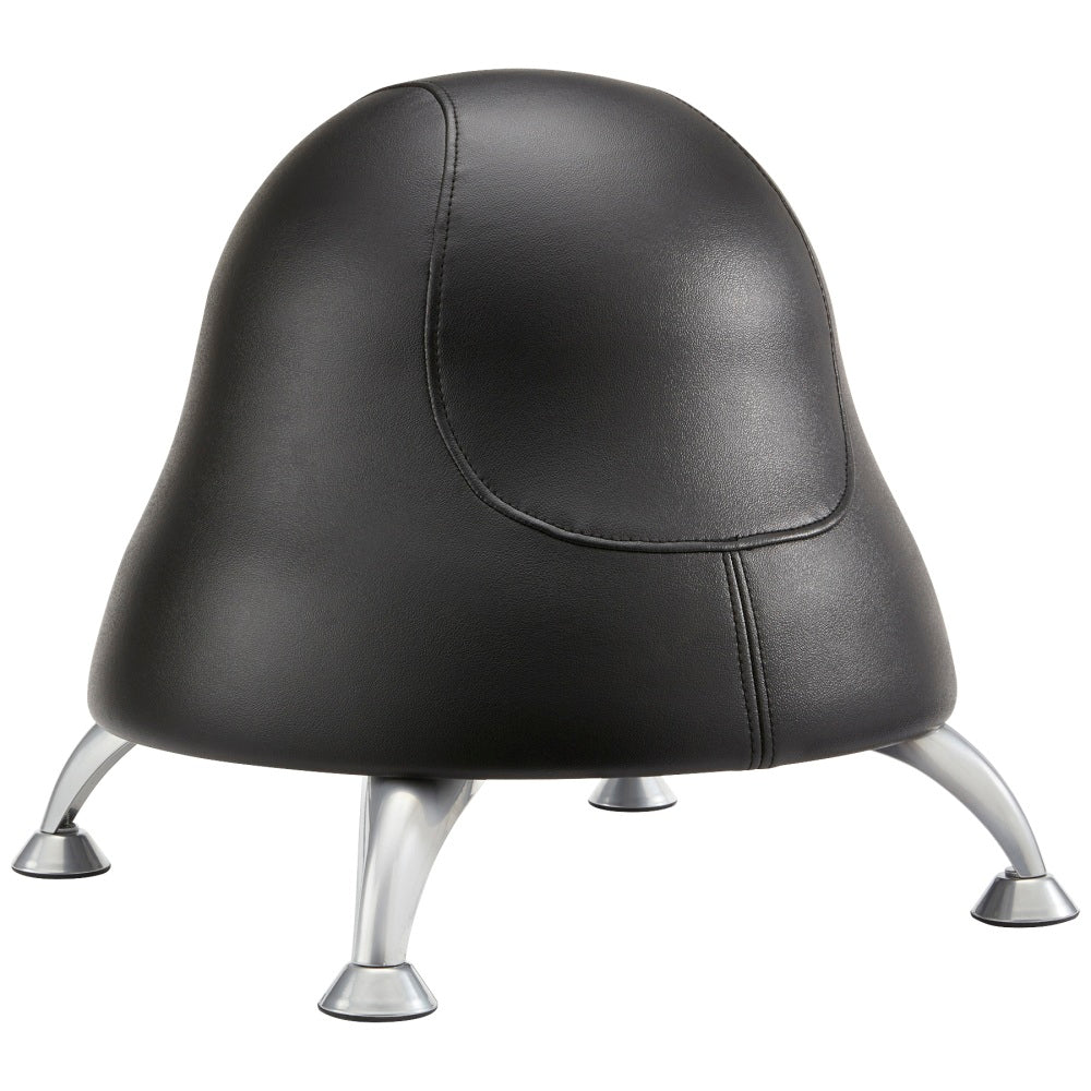 Safco Runtz Ball Chair, Black/Chrome