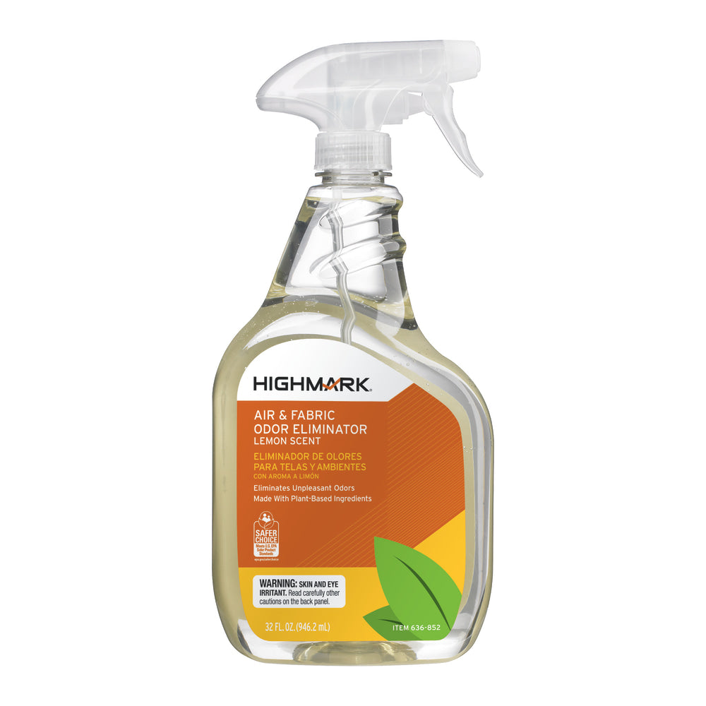 Highmark Air & Fabric Odor Eliminator, Lemon Scent, 32 Oz