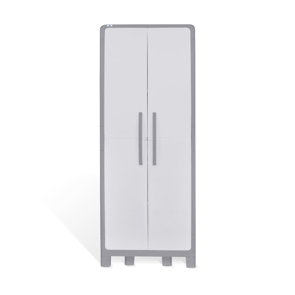 Inval 72inH Storage Cabinet/Wardrobe, Gray