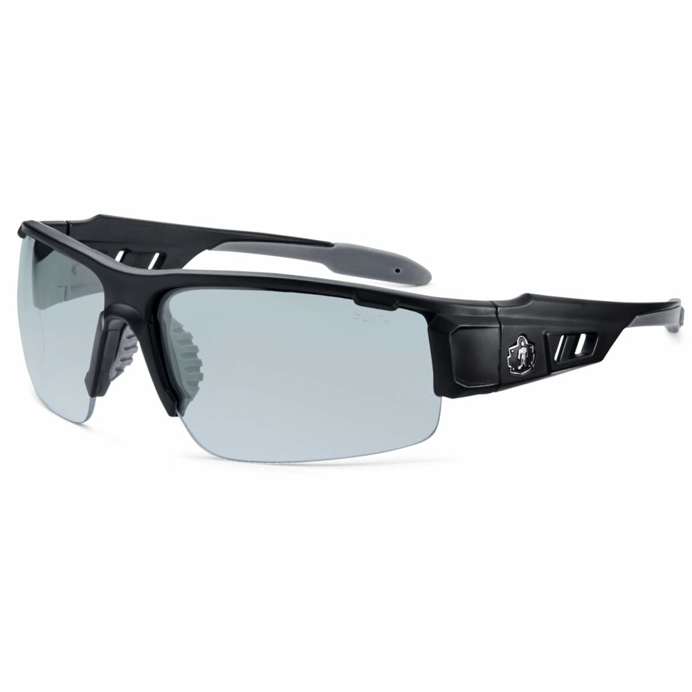 Ergodyne Skullerz Safety Glasses, Dagr, Anti-Fog, Matte Black Frame, Indoor/Outdoor Lens