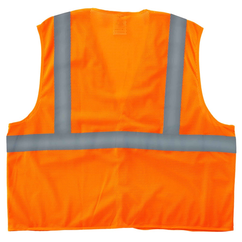 Ergodyne GloWear Safety Vest, Super Econo, Type-R Class 2, 4X/5X, Orange, 8205HL