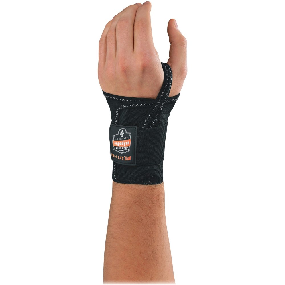 Ergodyne ProFlex Support, 4000, Single-Strap Wrist, Left, Large, Black