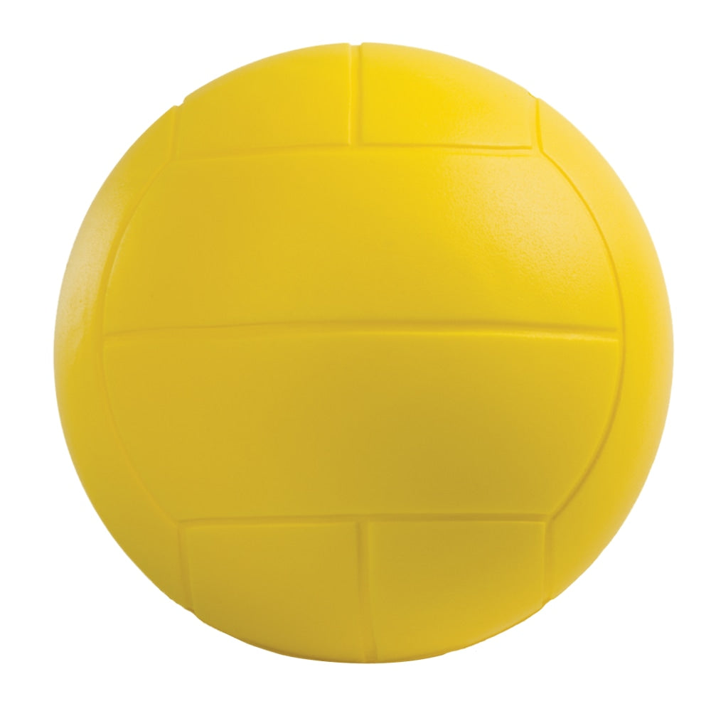 Champion Sports Coated High Density Foam Volleyballs, 7-1/2in, Yellow, Pack Of 2 Balls