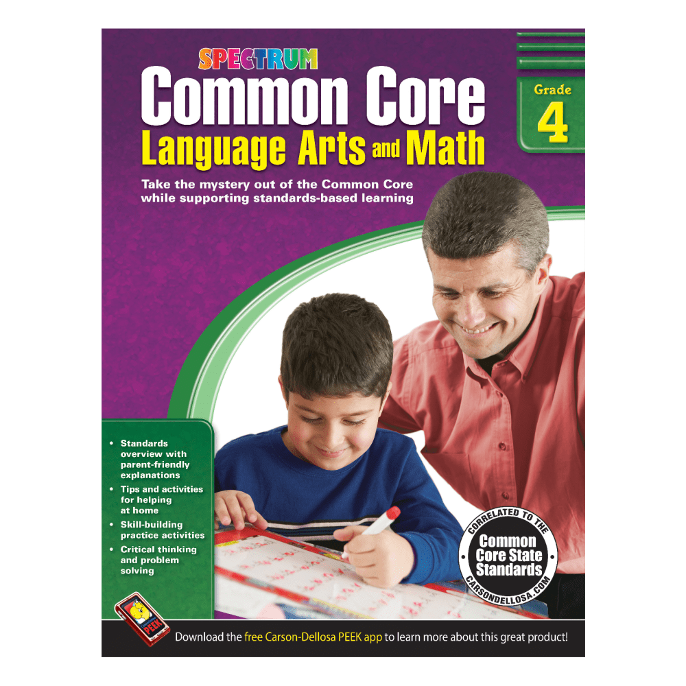 Spectrum Common Core Language Arts And Math, Grade 4