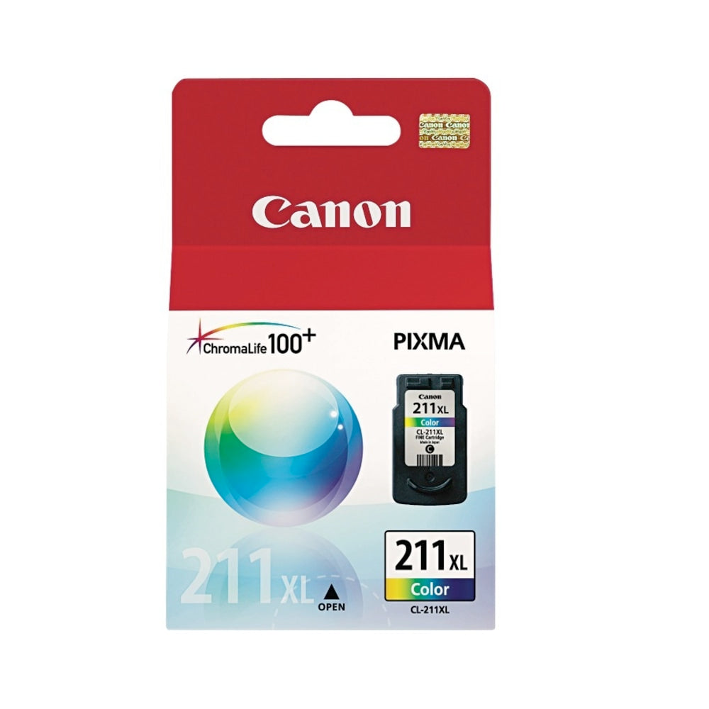 Canon CL-211XL Tri-Color High-Yield Ink Cartridge, 2975B001