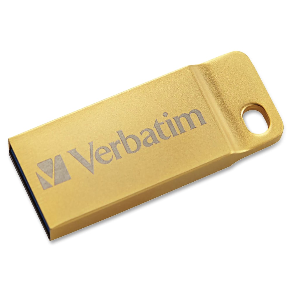 Verbatim 32GB Metal Executive USB 3.0 Flash Drive - Gold - 32 GBUSB 3.0 - Gold