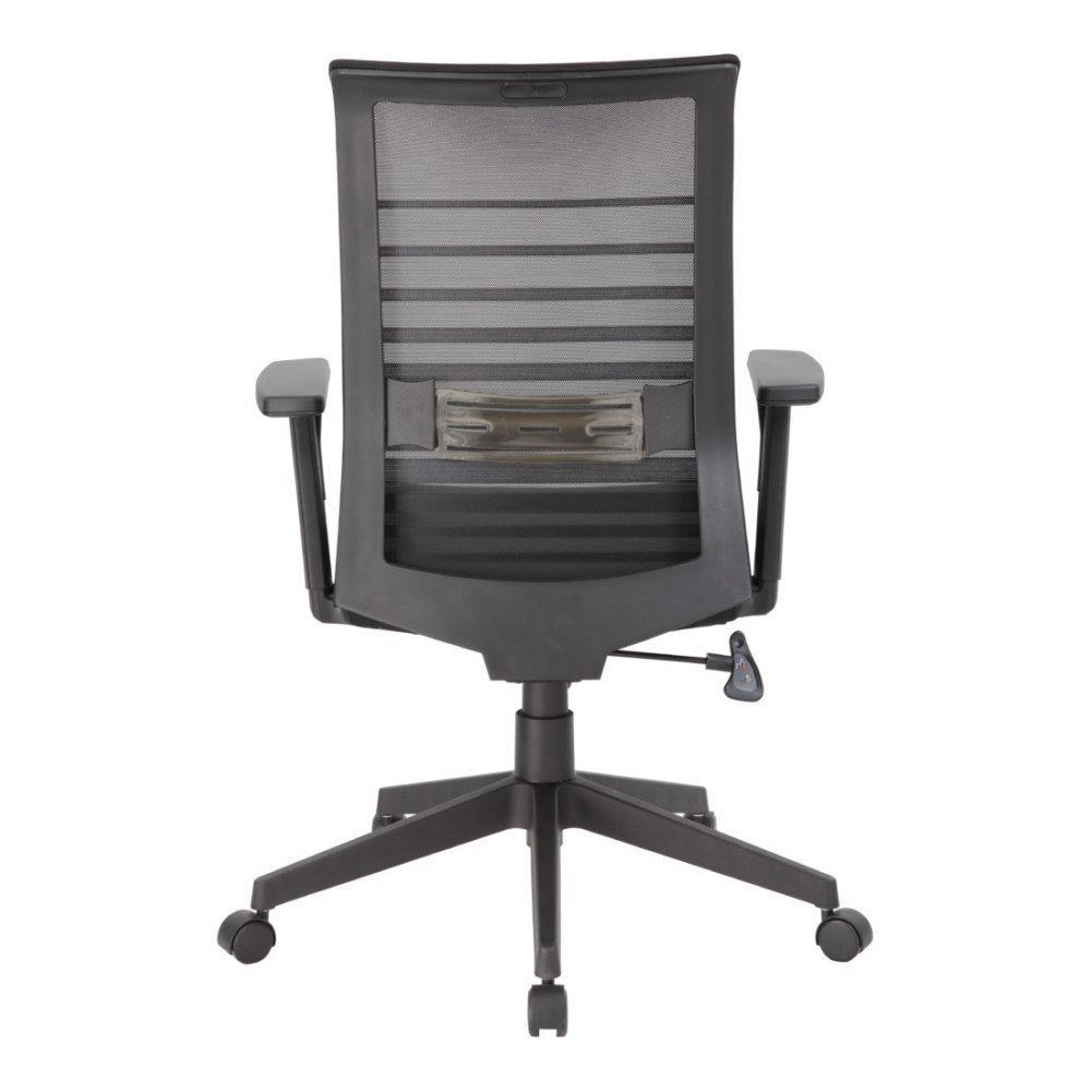 Boss Office Products Horizontal Mesh-Back Task Chair, Black/Gray